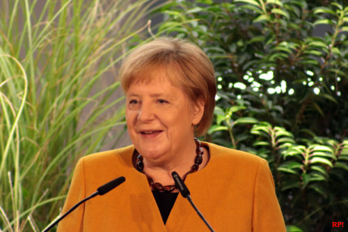 Bundeskanzlerin Angela Merkel in Sinsheim